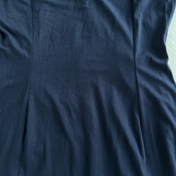 Carmen Marc Valvo Navy Cut and Sew
Faux Wrap Dress Size Large - Picture 12 of 12